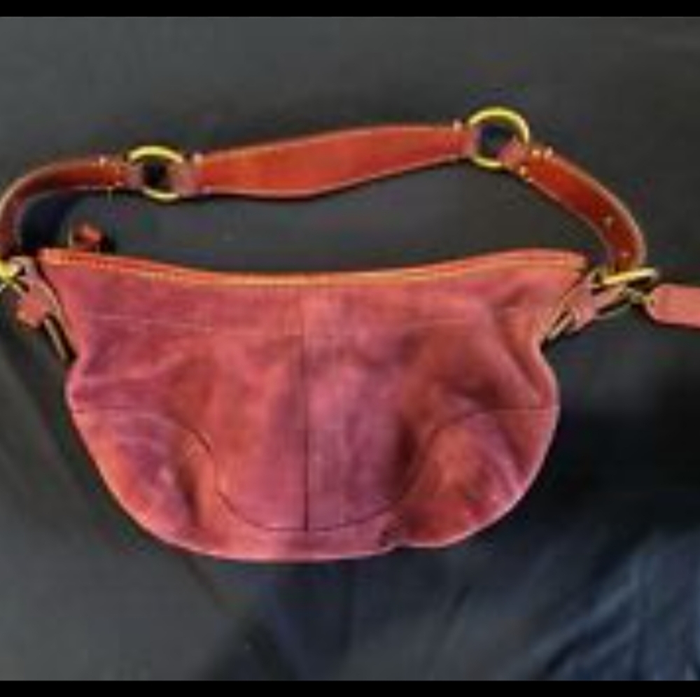 Coach Suede Bag Soho Hobo Y2K